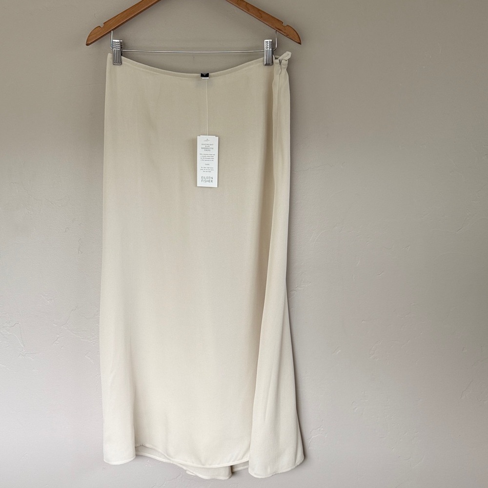 Bundle of two Eileen Fisher bone silk  Maxi Skirt and trouser
S/XS
